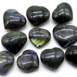Labradorite 'AAA' à l'unité - Coeurs
