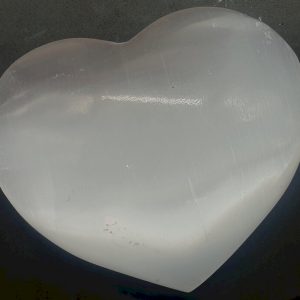 Sélénite pierre- Cœur 8cm