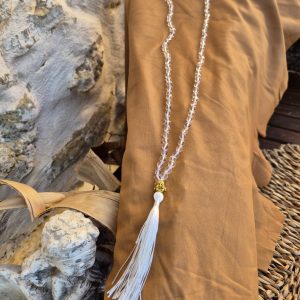 Alternative view of COLLIER MALA TIBÉTAINS CRISTAL DE ROCHE 6MM