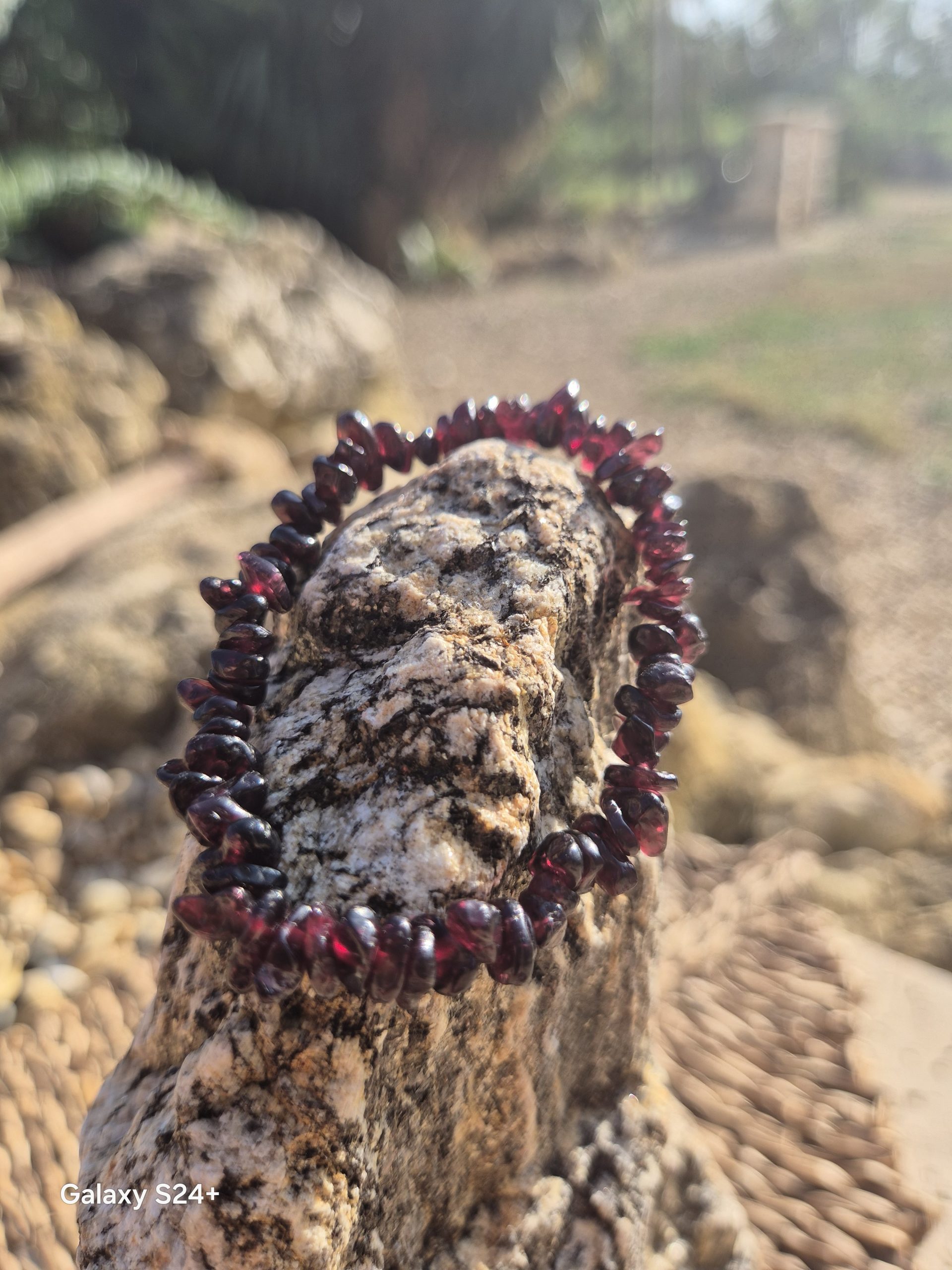 Bracelet Baroque Grenat