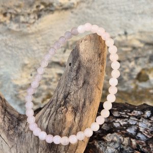 Bracelet 4mm Quartz Rose
