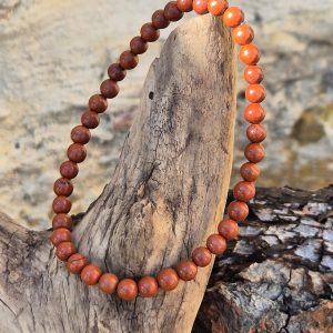 Bracelet 4mm Jaspe Rouge