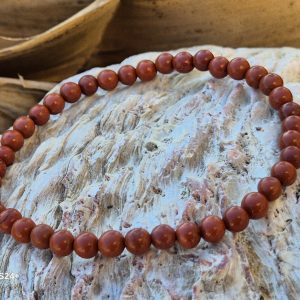Alternative view of Bracelet 4mm Jaspe Rouge