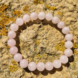 Bracelet 8mm Quartz Rose