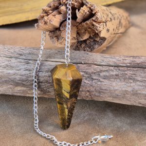 Pendule Facetté Oeil deTigre