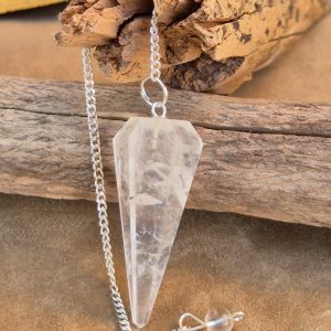 Pendule Facetté Cristal de Roche