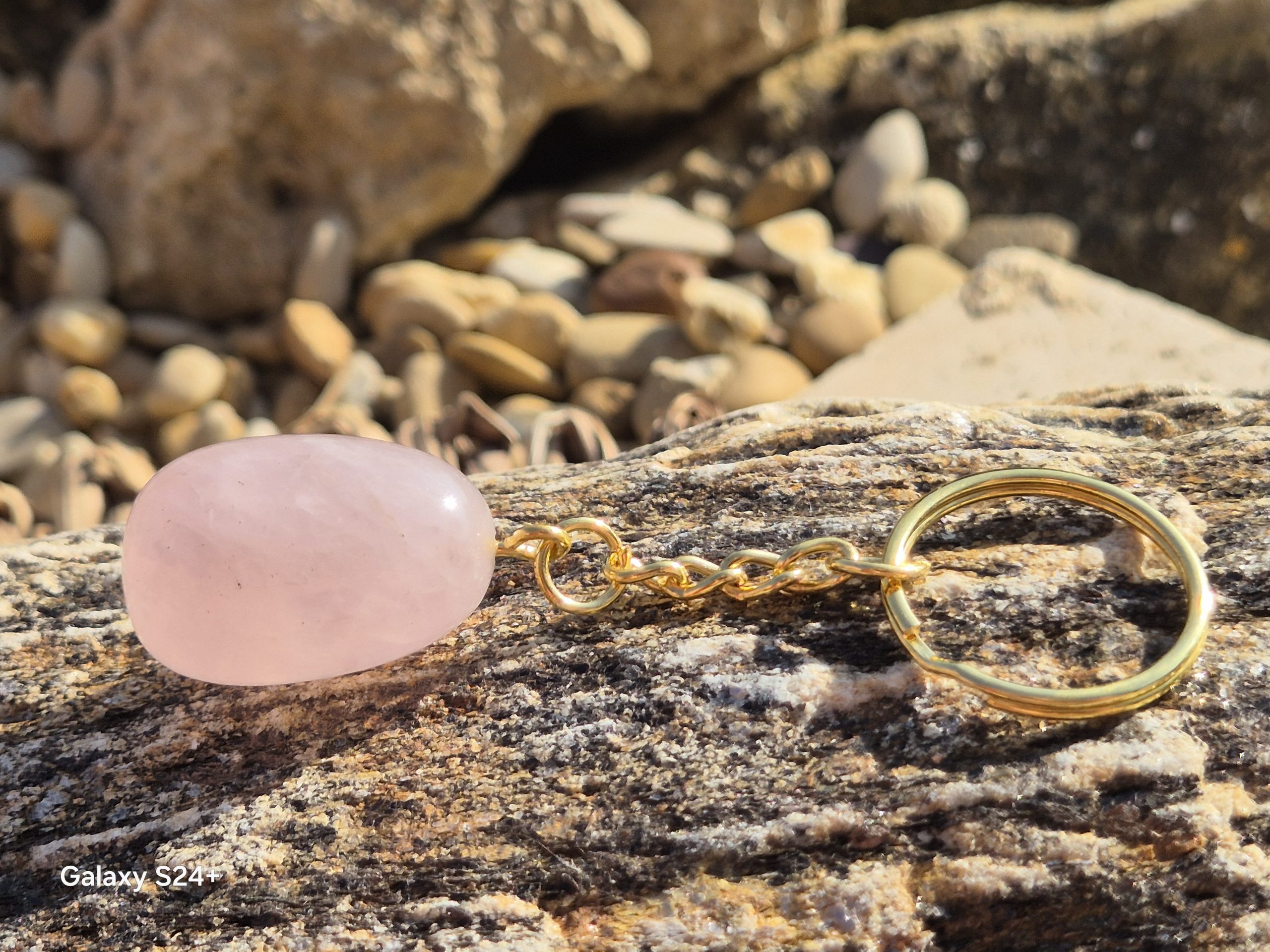 Porte Clé Quartz Rose – Image 3