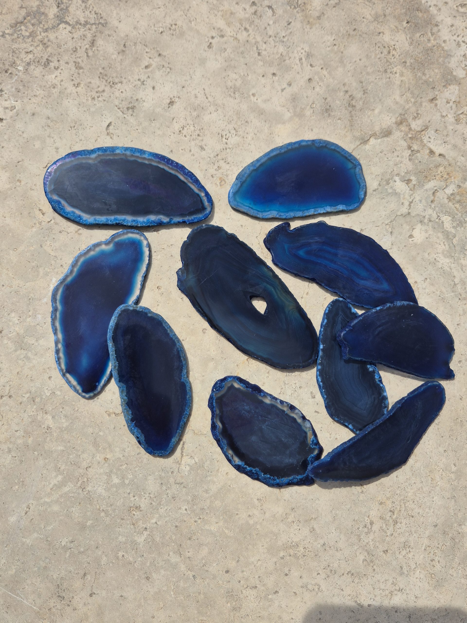 TRANCHE AGATE BLEUE Qualité EXTRA T: 0 – Image 2