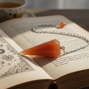 Pendule conique Aventurine Orange 3.5cm