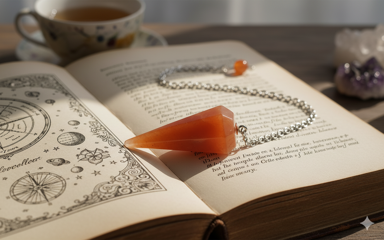 Pendule conique Aventurine Orange 3.5cm