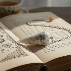 Pendule conique Howlite 3.5cm