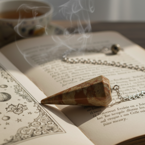 Pendule conique Jaspe Paysage 3.5cm