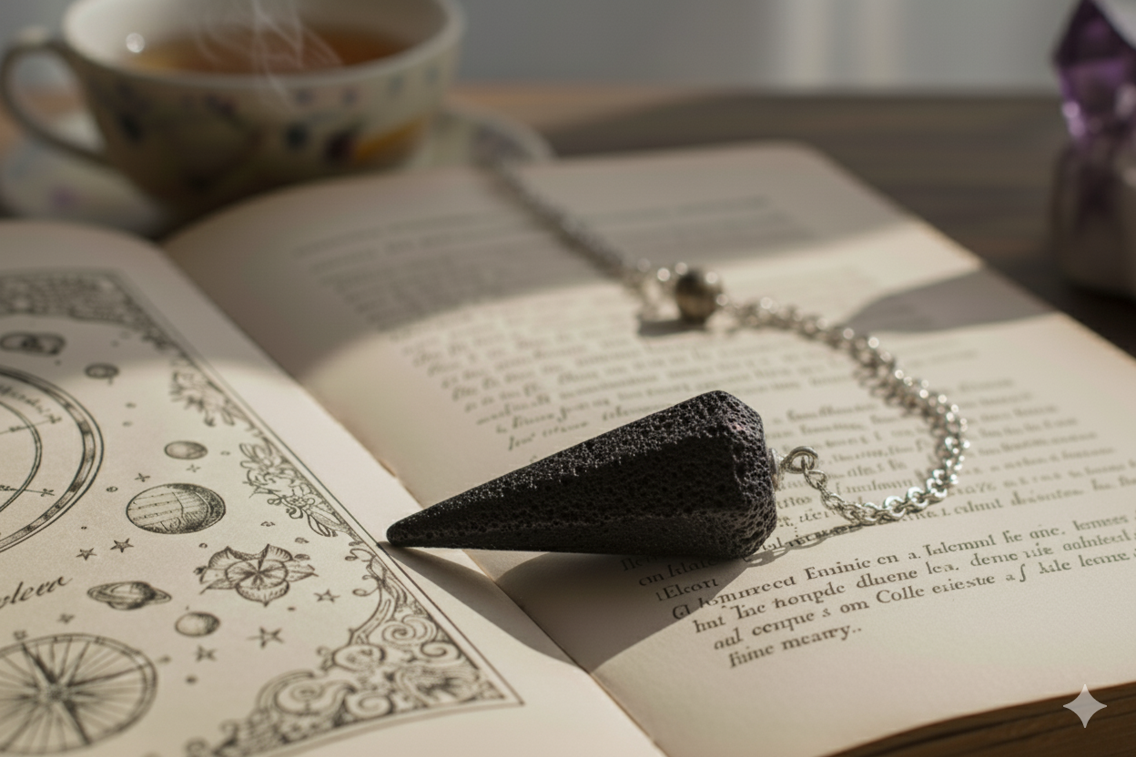 Pendule conique Pierre de Lave 3.5cm