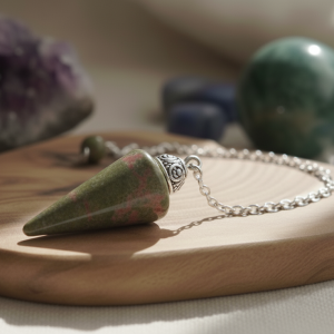 Pendule Goutte Unakite 3cm