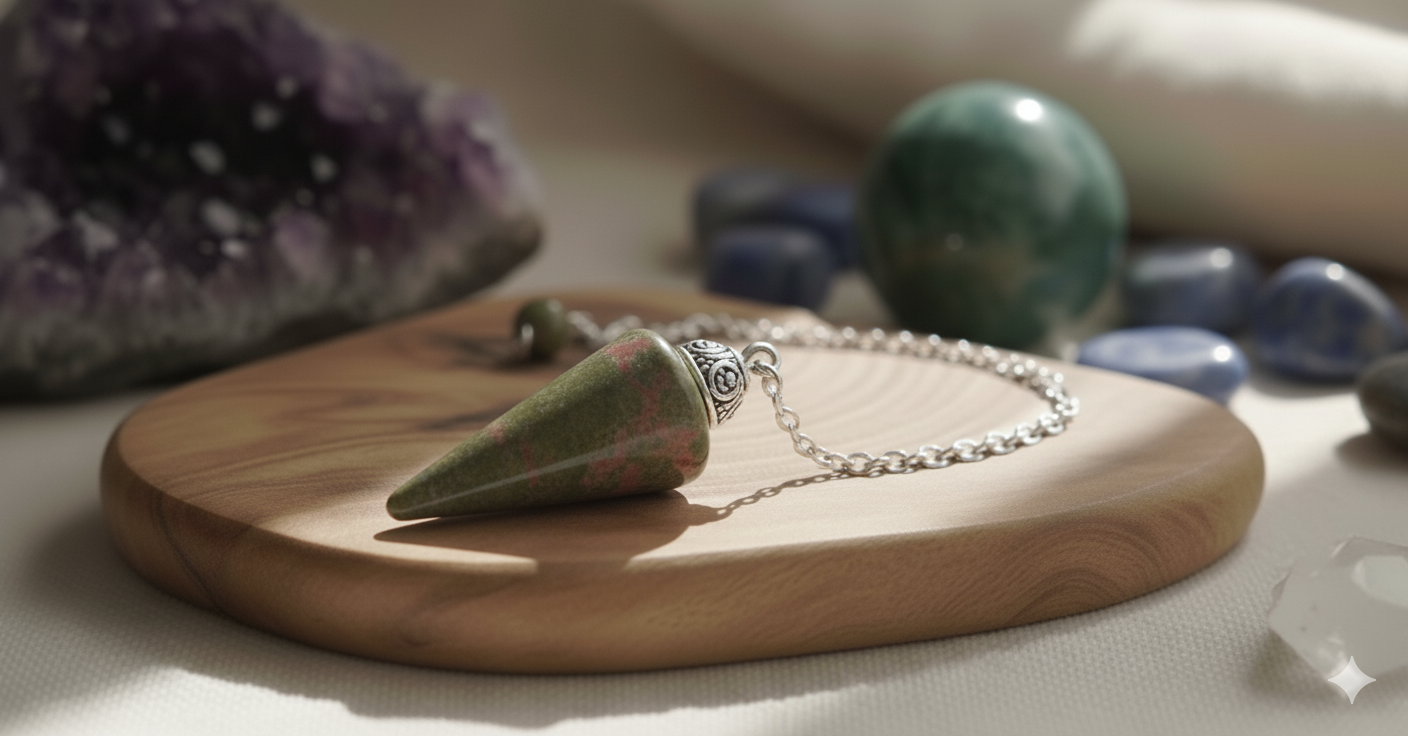 Pendule Goutte Unakite 3cm