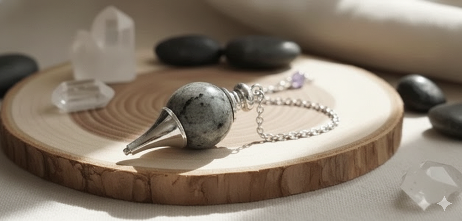 Pendule sphère Labradorite 4cm