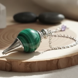 Pendule sphère Malachite 4cm