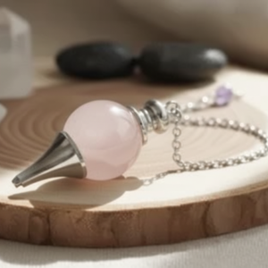 Pendule sphère Quartz Rose 4cm