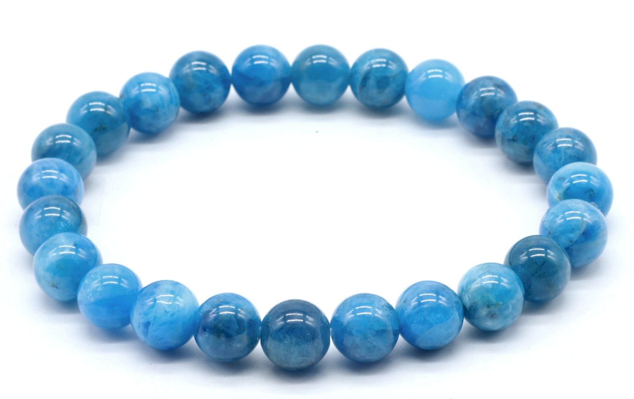 Bracelet Apatite 'AAA' perles – Image 2