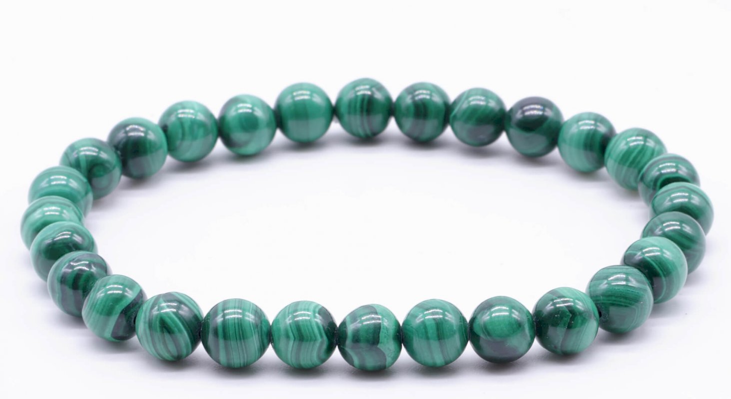 Bracelet Malachite perles 'Light'