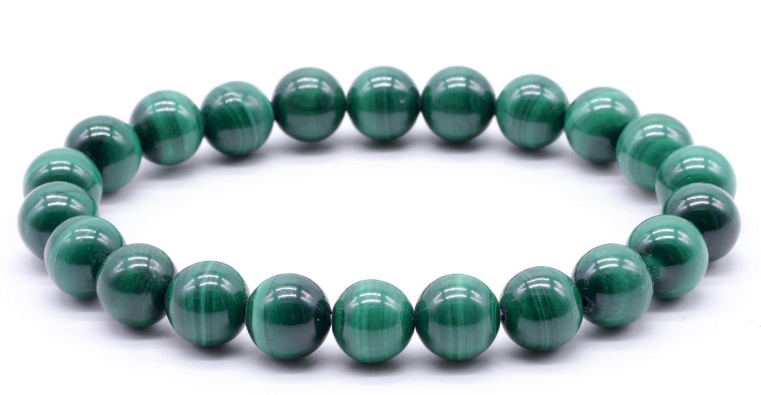 Bracelet Malachite perles 'Light' – Image 2