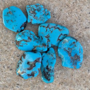 Alternative view of Pierre Roulée Turquoise