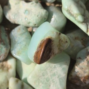 Alternative view of Pierre Roulée Chrysoprase