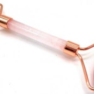 Double rouleau de massage Quartz Rose