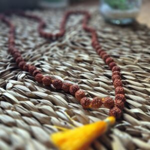 Alternative view of COLLIER MALA TIBÉTAIN en Rudraksha 109 perles