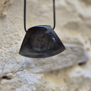 Alternative view of Pendentif Bohème en Obsidienne