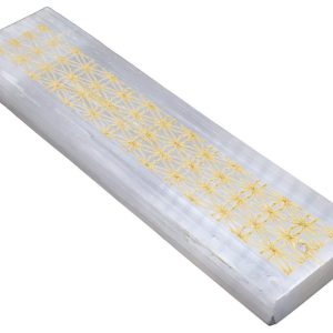 Porte-Encens Sélénite Fleur de Vie Ski 15cm